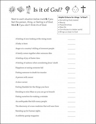 Worksheets - Ignatian Resources